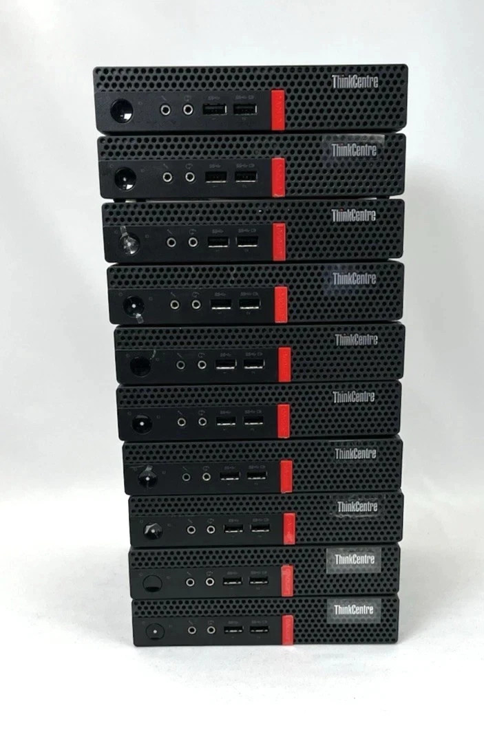 Job Lot x10 Lenovo ThinkCentre M625q Tiny PC AMD E2-9000 No RAM No HDD PSU