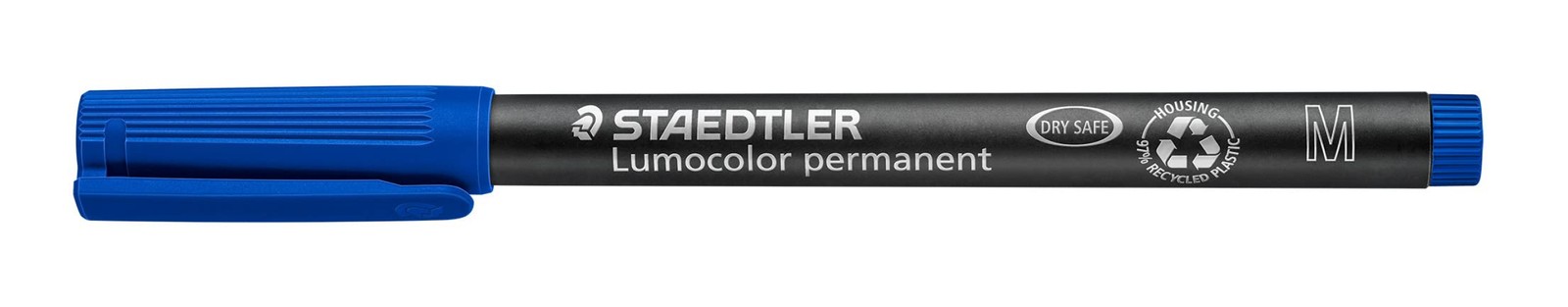 STAEDTLER Lumocolor Universal Pen, Medium, Felt Tip, Permanent Marker, 1.0mm, Bl