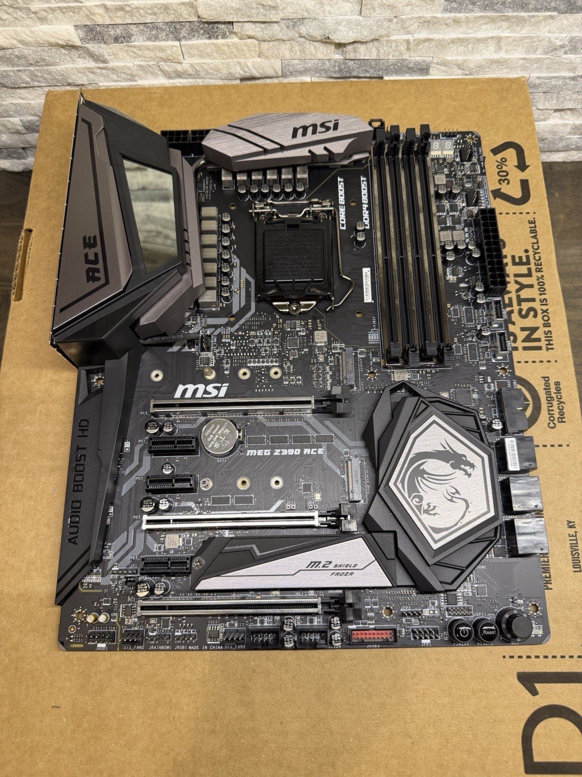 MSI MEG Z390 ACE LGA1151 Intel Z390 ATX Gaming Motherboard DDR4 WiFi 8th 9th Gen