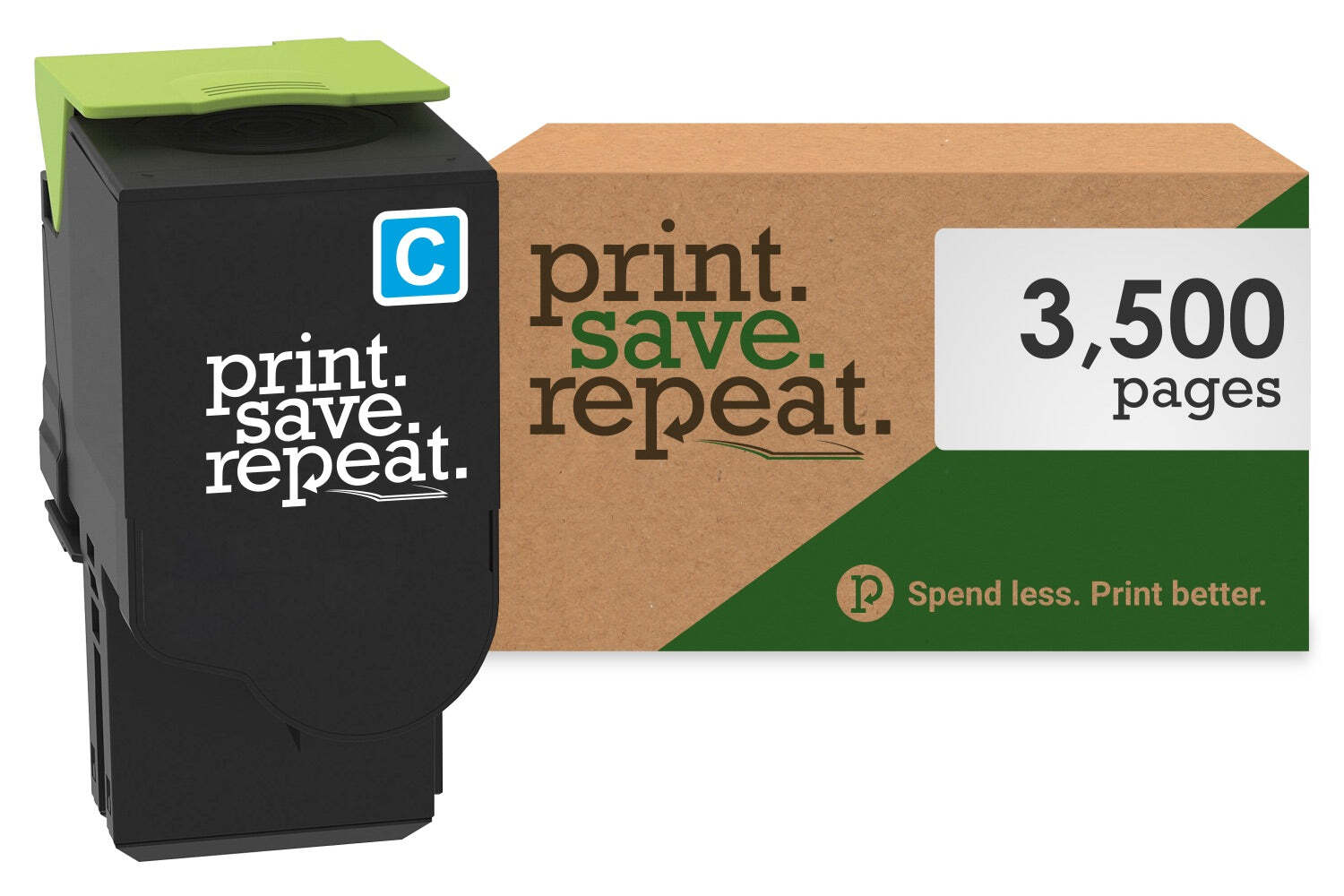 Print.Save.Repeat. Lexmark C241XC0 Cyan Toner Cartridge C2425 MC2425 [3.5K]