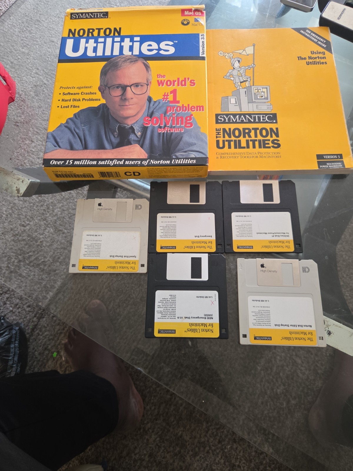 Symantec Norton Utilities 2.0 Software Lot for Windows 95 CD Floppy Disk Big Box