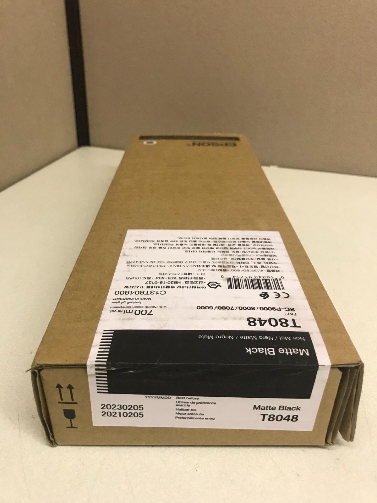 Genuine Sealed Exp.2023 Epson T8048 Matte Black Ink Cartridge SureColor 700mL