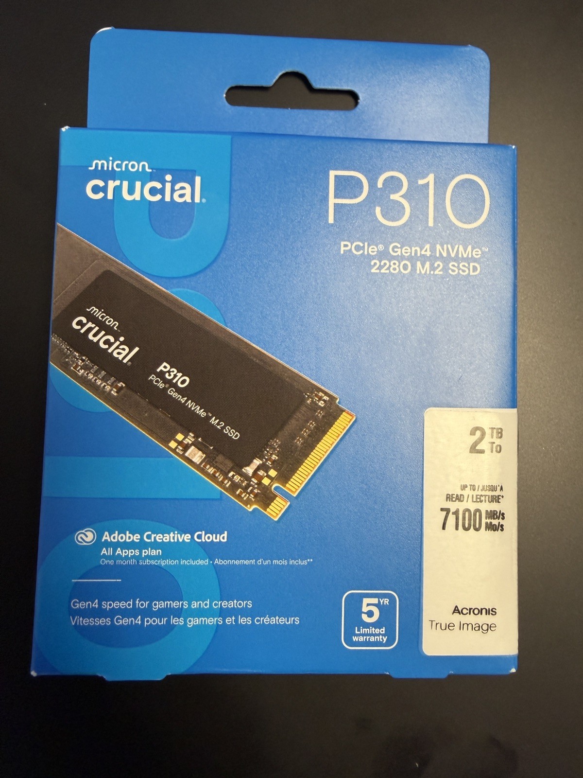 Crucial CT2000P310SSD8 P310 2TB PCI Express x4 NVMe M.2 2280 Internal SSD "NEW"
