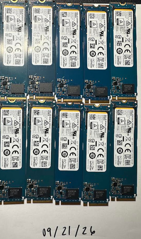 KIOXIA KBG5AZNV512G 512GB M.2 NVMe SSD — TESTED & READY TO USE