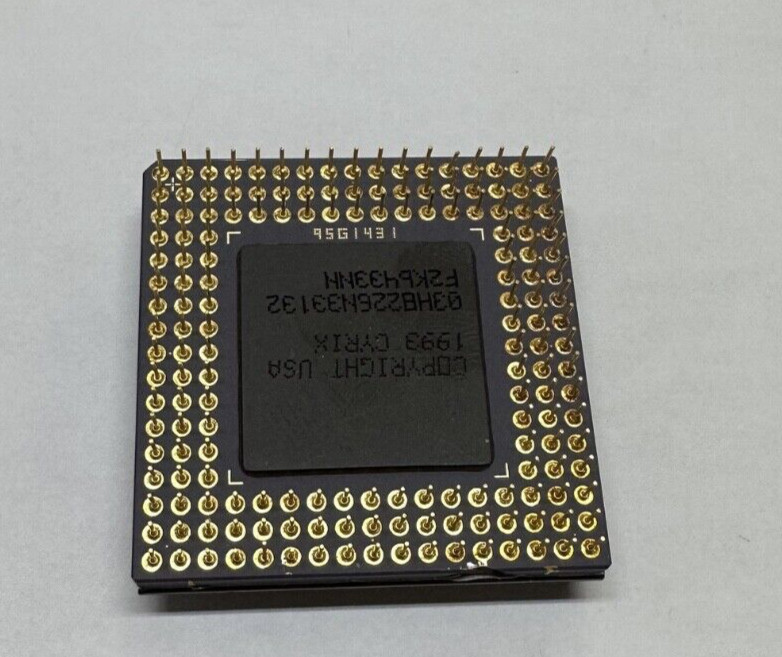Cyrix CPU 95G1431 is the Cx486 DX2-66. FOR GOLD RECOVERY