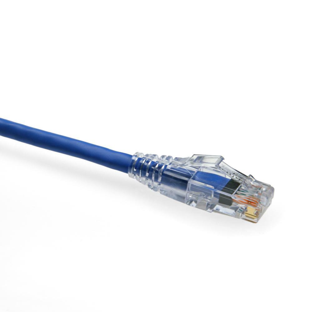 5 PACK LOT CAT6A Ethernet Patch Cable Blue RJ45 24AWG 5ft