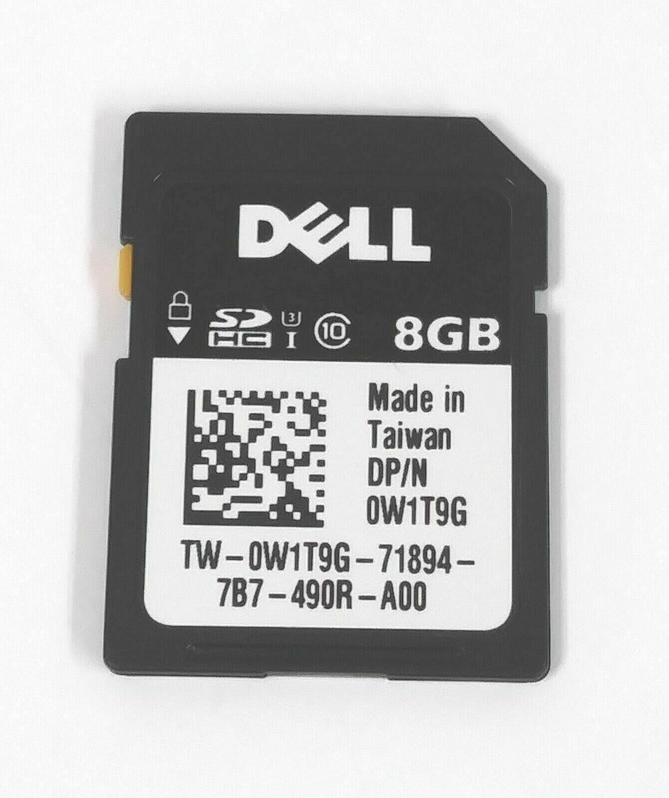 LOT OF 2 W1T9G Dell 8GB vFLASH SDHC Card for iDRAC PowerEdge R330 0W1T9G
