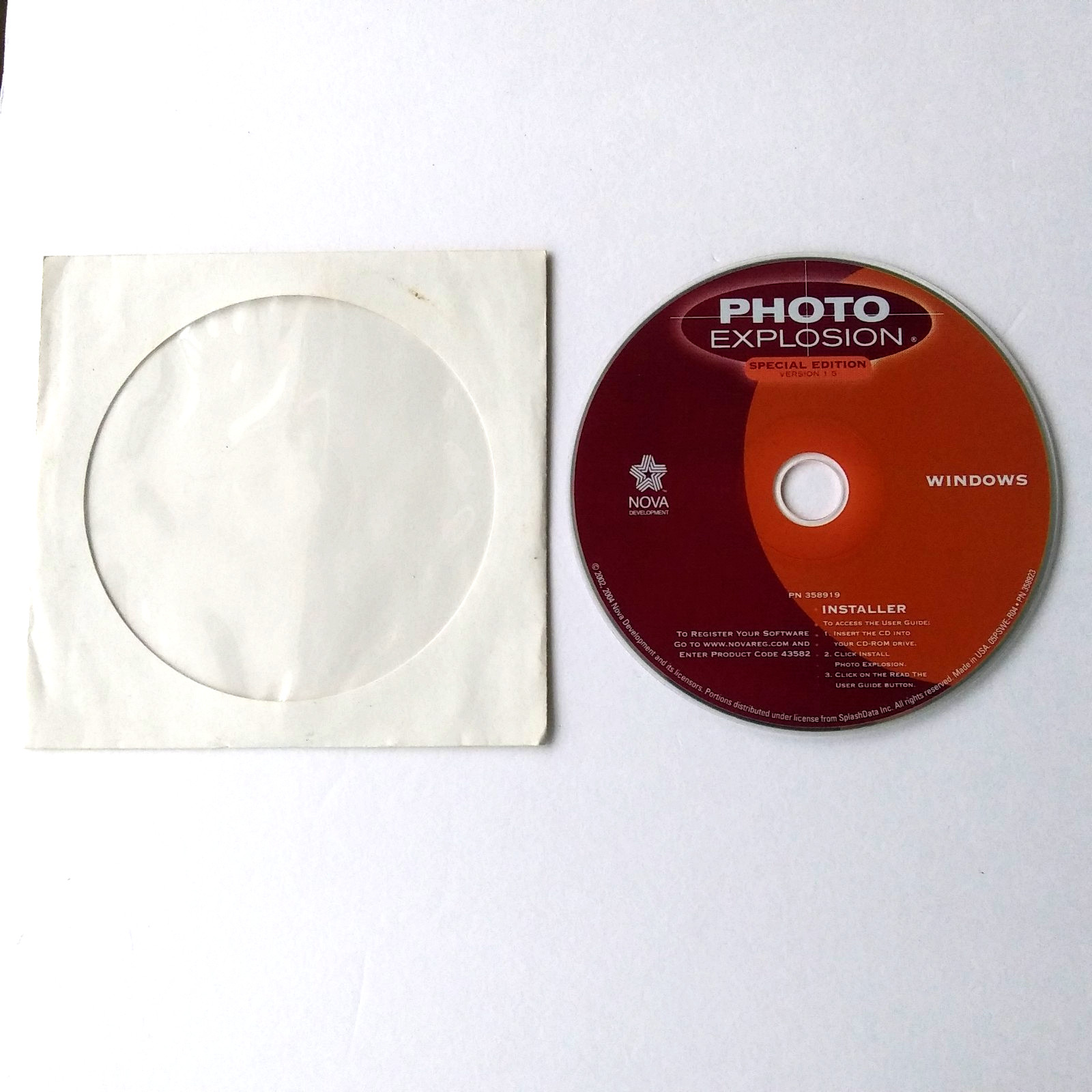 Nova Photo Explosion Special Edition v1.5 Windows CD Installer Disc
