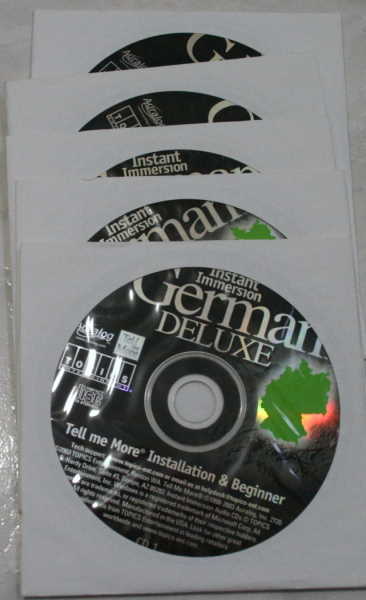 Instant Immersion German Deluxe, 5 PC CD-ROMs by Topics Entertainment Never used