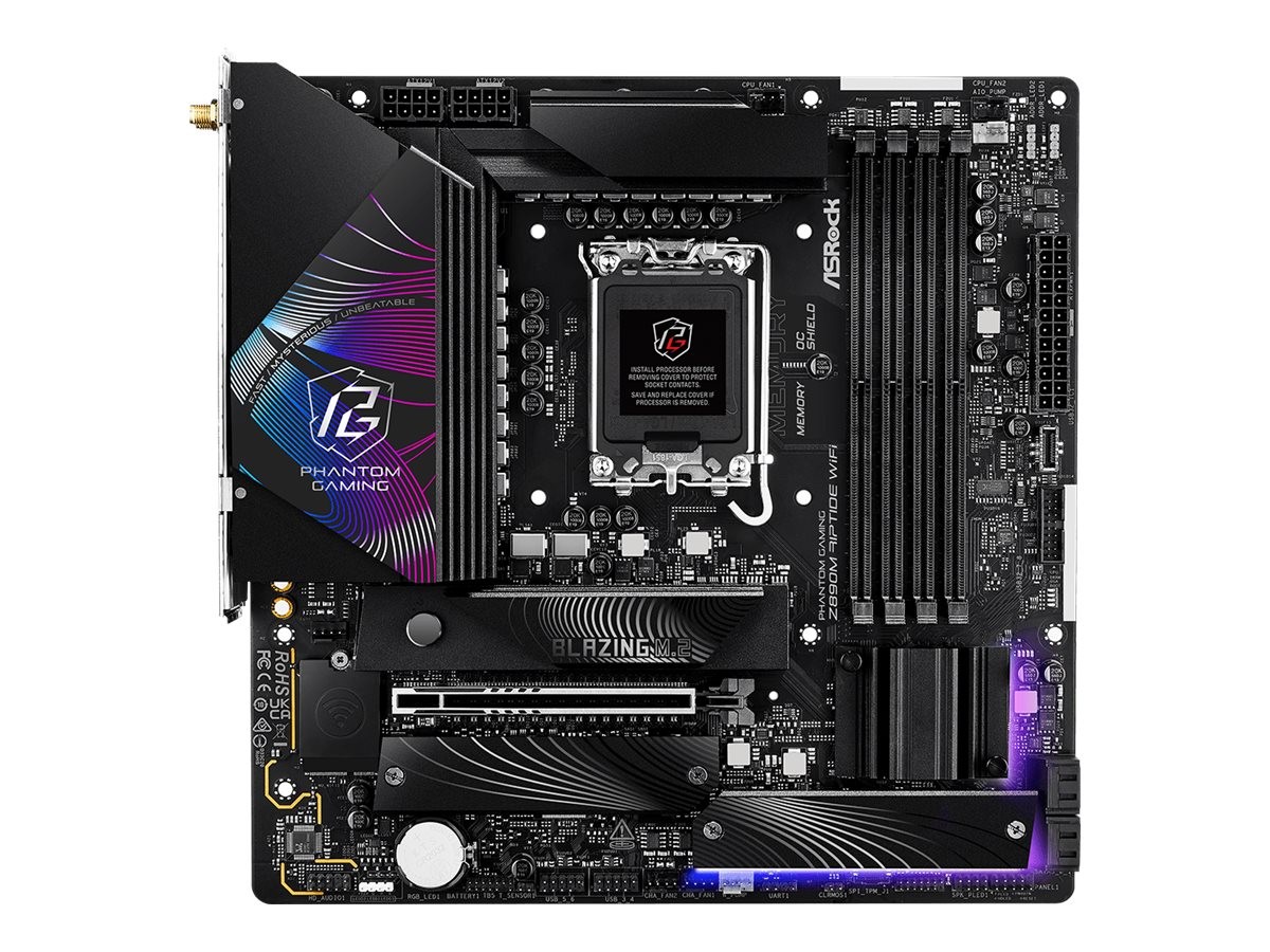 ASRock Z890M Phantom Gaming Riptide WiFi Intel Motherboard 90-MXBPK0-A0UAYZ