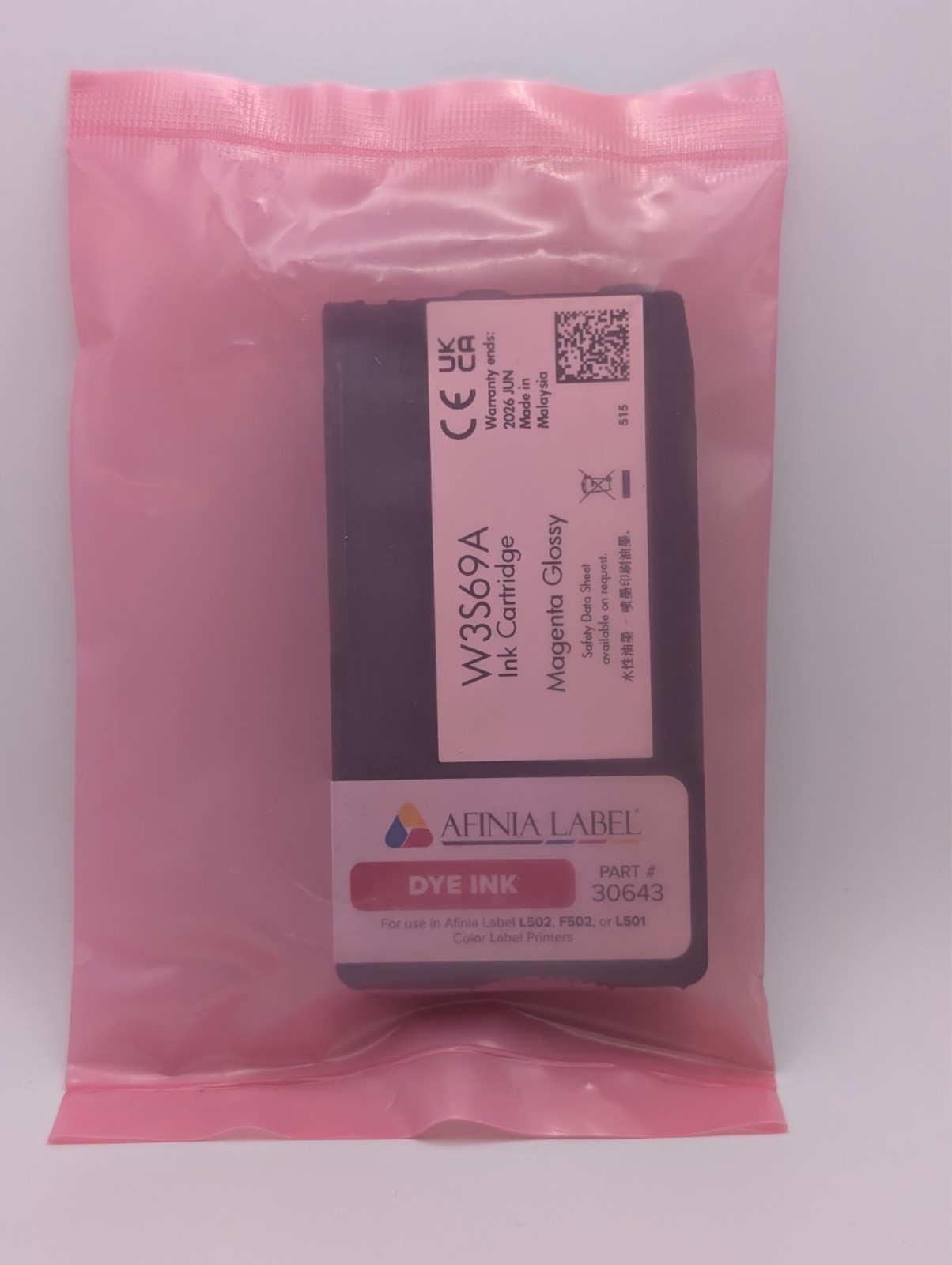 Afinia Label L501/L502 Magenta Dye Ink - New