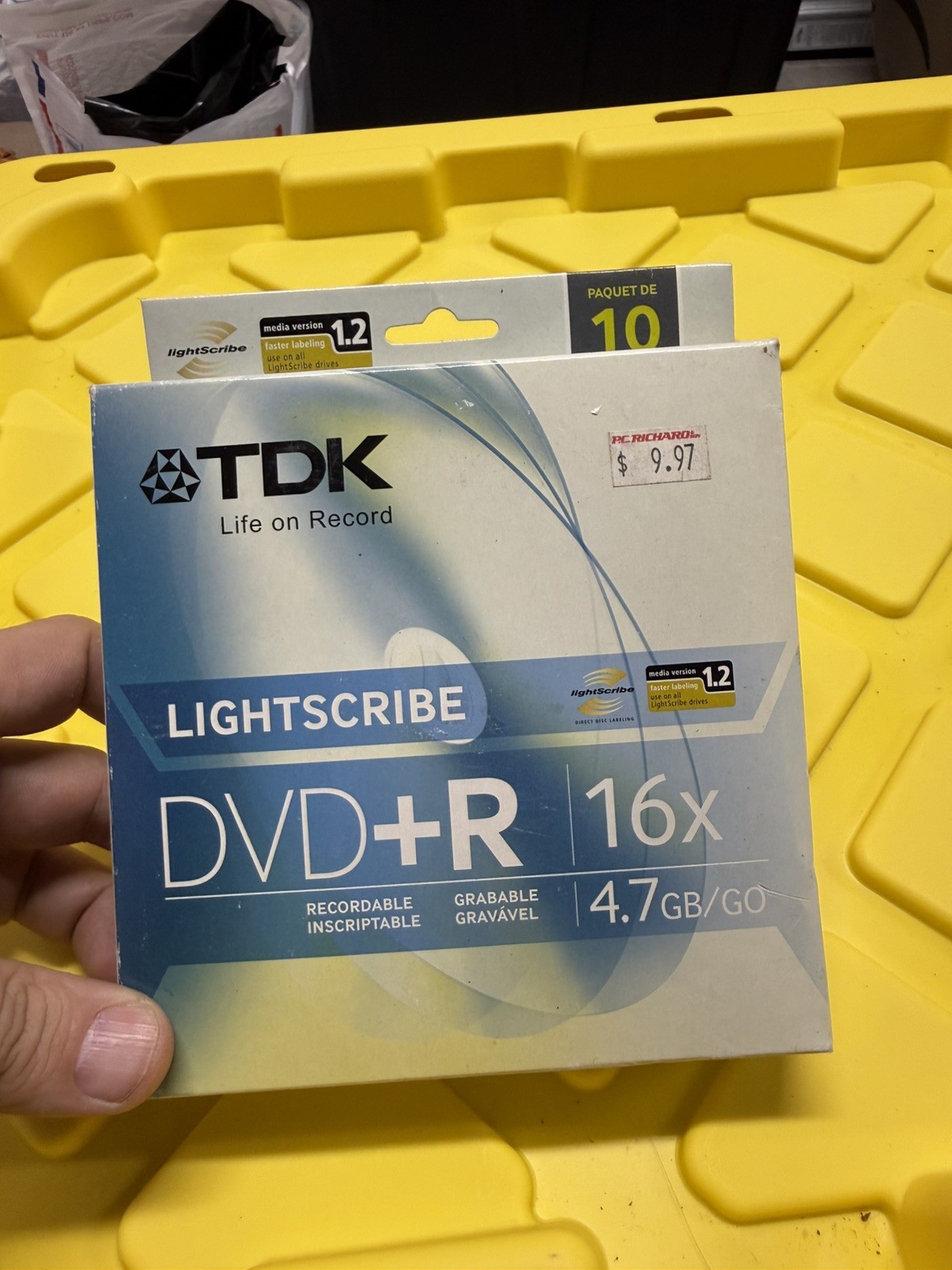 TDK Lightscribe DVD+R 4.7GB 16X Blank Discs 10 Pack Spindle New Sealed