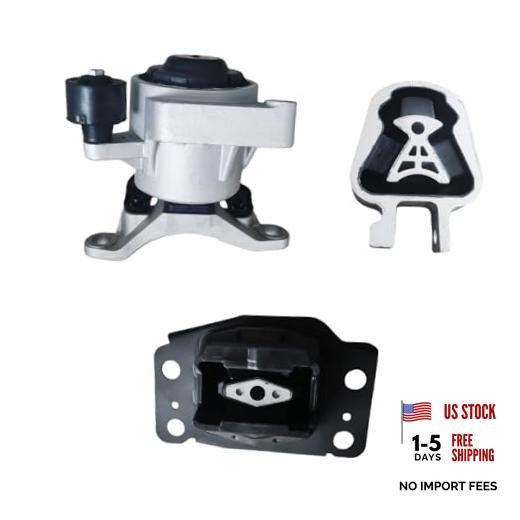 Set of 3 Engine Motor & Transmission Mount Kit - Compatible with Fusion 2013