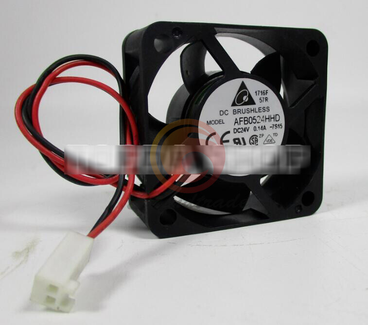 One for Delta AFB0524HHD fan 2pin 50*50*20MM DC24V 2.16W 0.09A~0.14A
