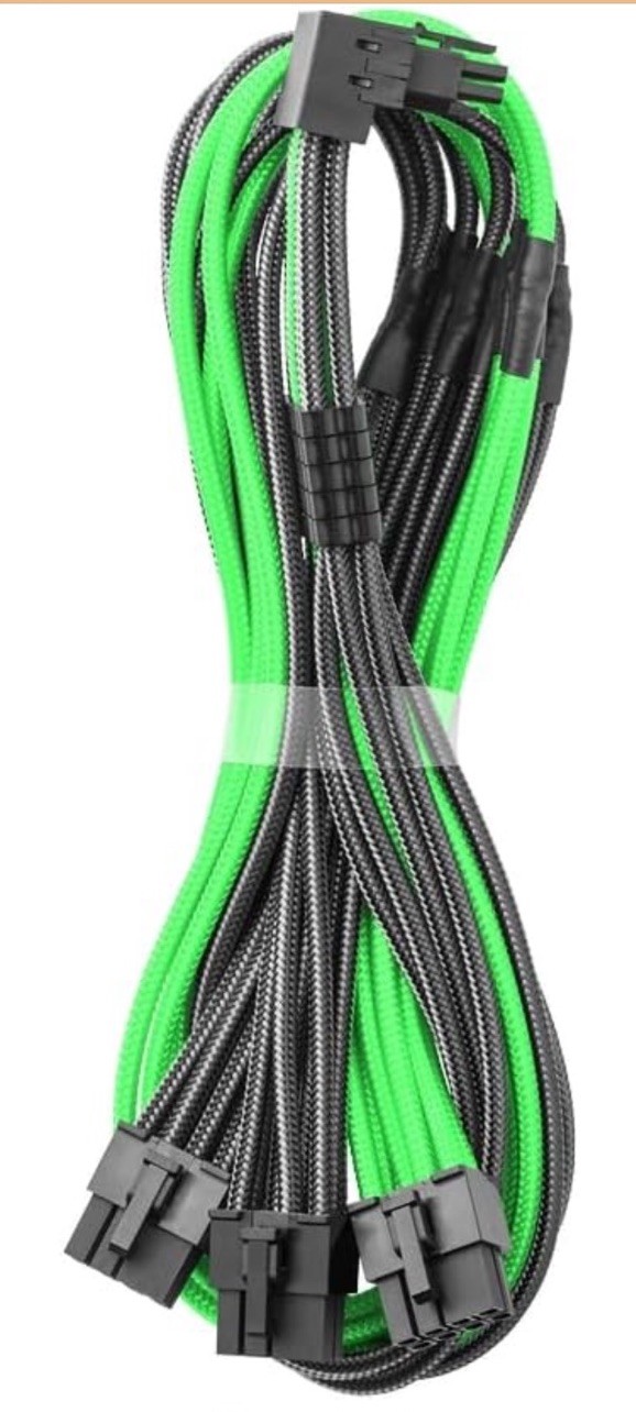 CableMod C-Series Pro ModMesh Sleeved 12V-2x6 12VHPWR 90° StealthSense PCIe