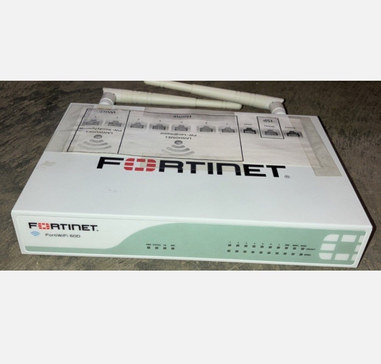 Fortinet Fortiwifi 60D (FWF-60D) Security Appliance Firewall Wifi VPN With PSU
