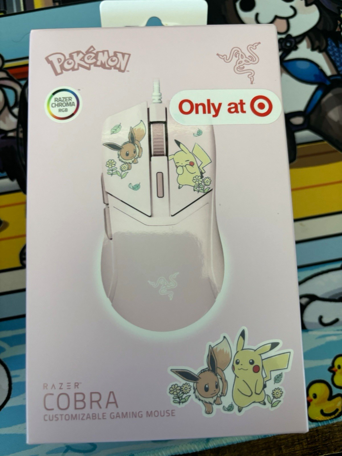 Razer Cobra Pokemon Evee & Pikachu Razer wired gaming mouse, Target exclusive