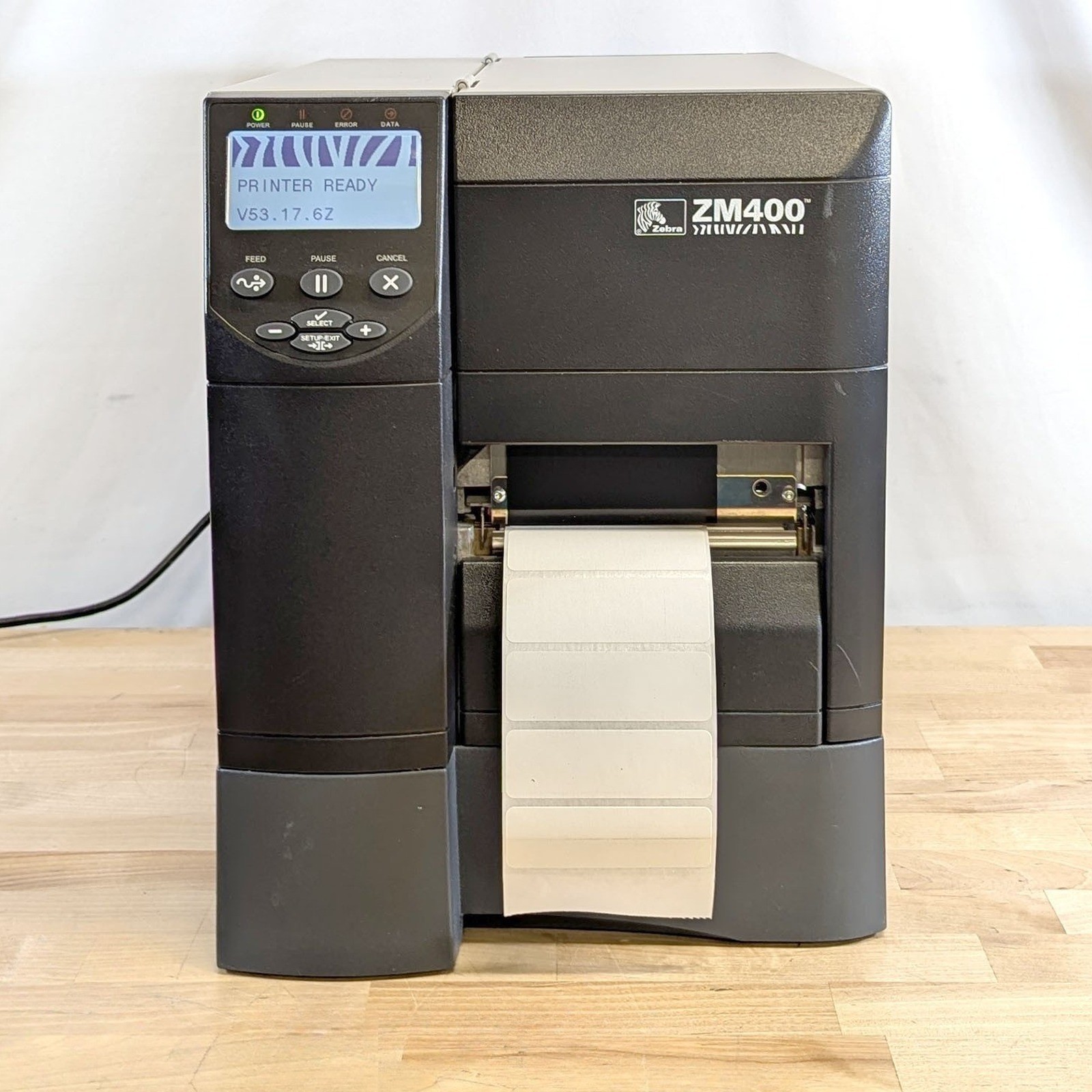 Zebra ZM400-2001-0100T Thermal Label Printer 203 DPI w/ Ribbon & Labels