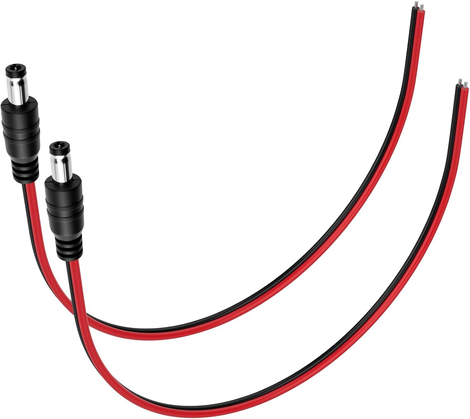 2Pcs 5.5x2.5mm Male DC Power Pigtails