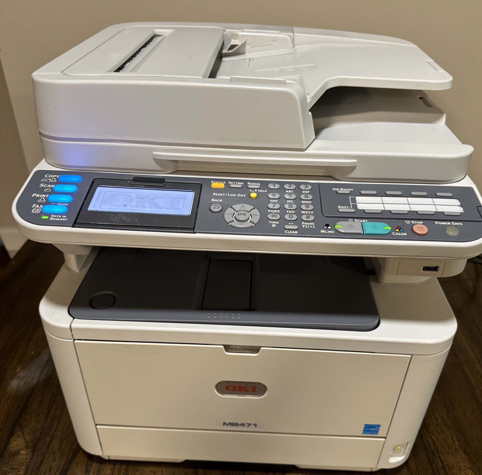 Oki MB471w A4 Multifunction Duplex Wireless USB Mono Laser Printer 471w MB471 JM
