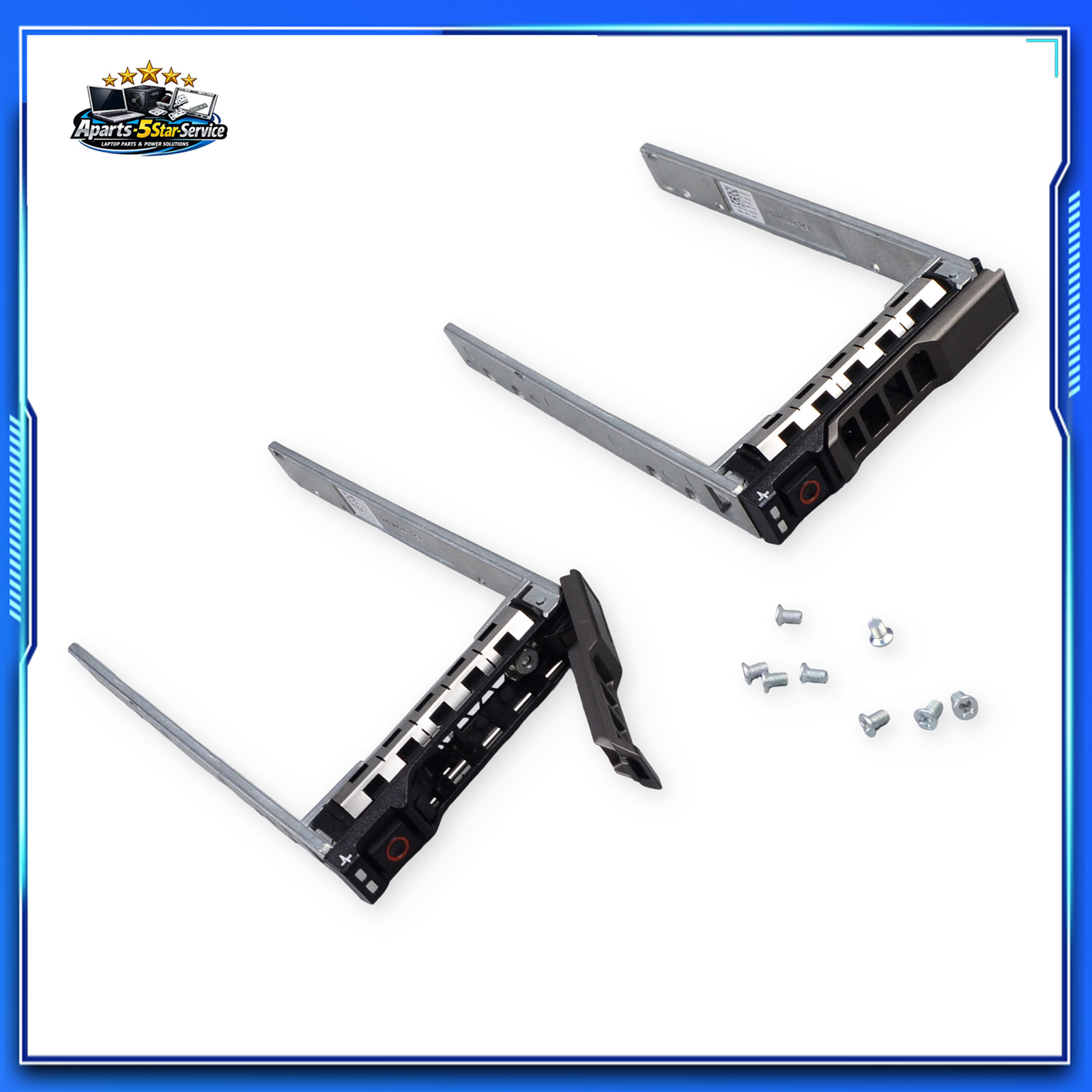 2PCS 2.5in SAS SATA HDD Caddy Tray For Dell R630 R730 R720XD G176J 40 Screws