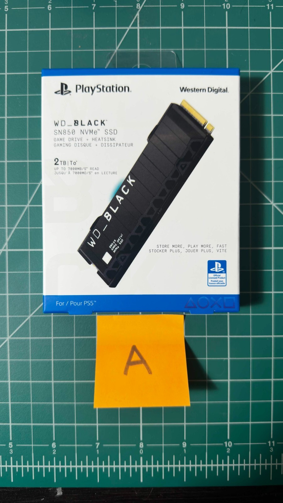 WD Black 2TB SN850 NVMe SSD for PS5/PC Solid State Drive Heatsink (A)