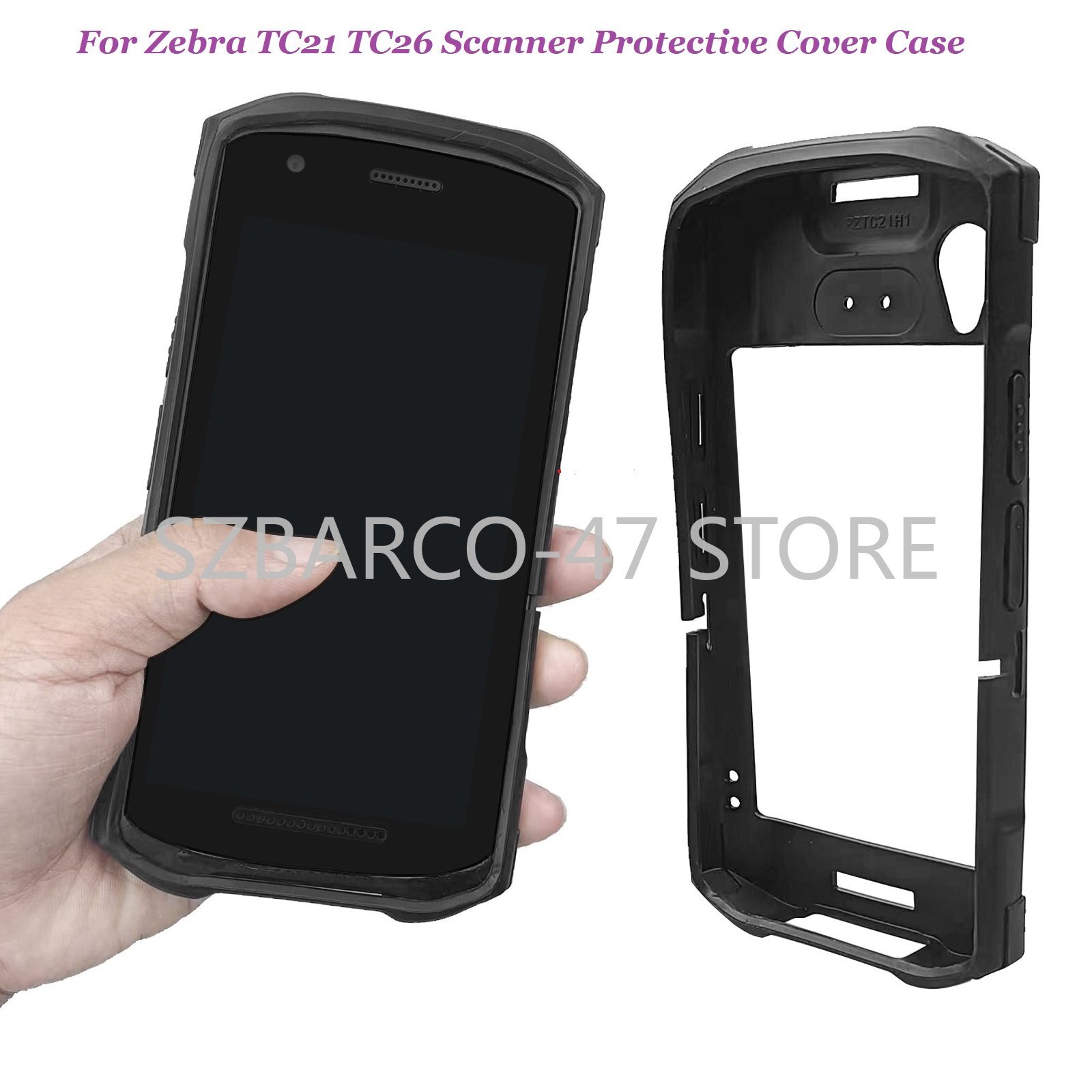 US For Zebra TC21 TC26 Computer Scanner Protective Sleeve Cover Case Rugged Boot