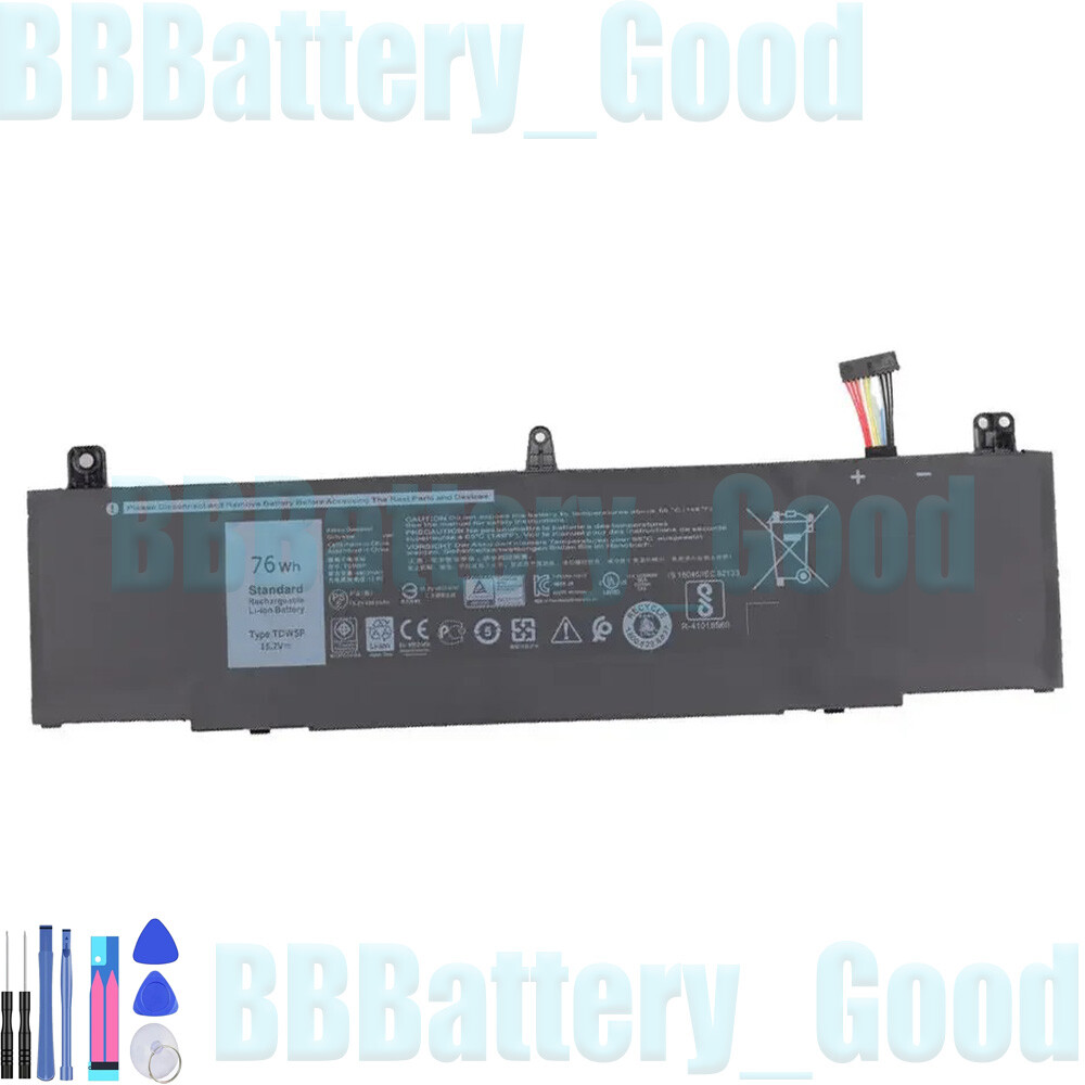 TDW5P V9XD7 Laptop Battery for Dell Alienware 13 R3 ALW13C-D1738 ALW13CR-2718