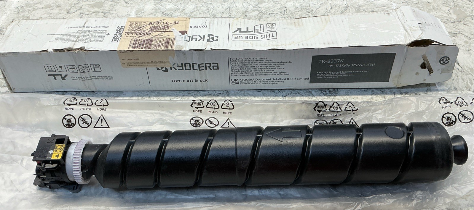 Genuine Kyocera TK-8337K Black Toner Cartridge - Free S&H