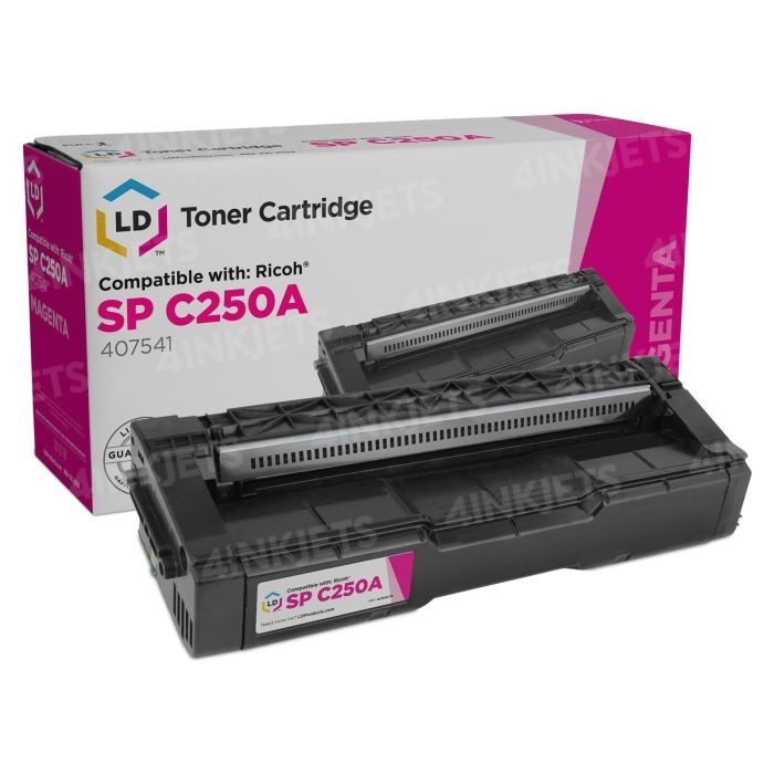 LD COMPATIBLE RICOH 407541 / SP C250A TONER CARTRIDGE 2,300 PAGE YIELD - MAGENTA