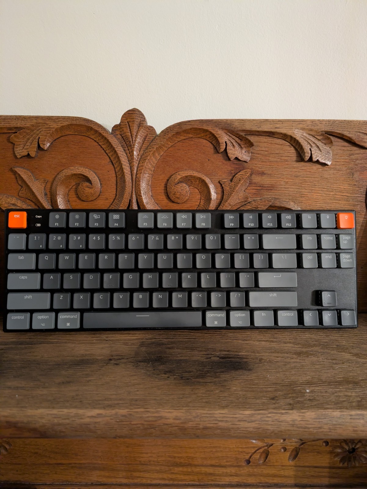 Keychron K1 Bluetooth Mechanical Keyboard V4 TKL 80% RGB Backlit Red Switches