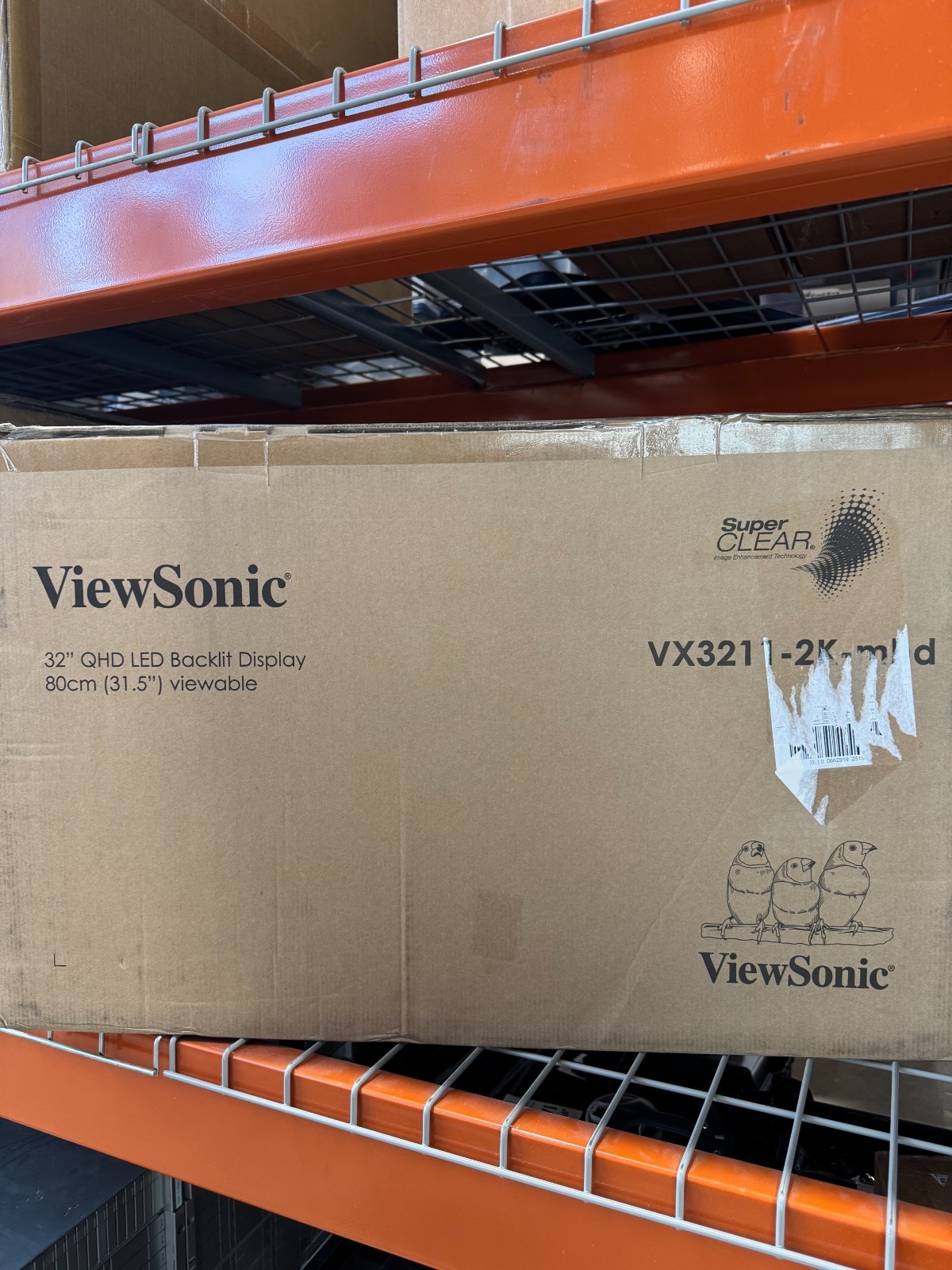 ViewSonic VX3211-2K-MHD 32" QHD LED Backlit Display 31.5"