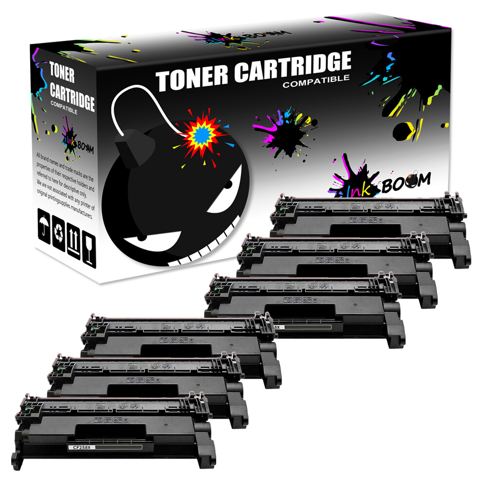 6BK Toner Cartridge replace for HP CF258X 58X NO CHIP LaserJet M404n MFP M428dw