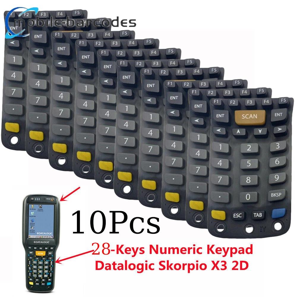 10PCS New For Datalogic Skorpio X3 Keypad (28-Keys) Replacement Brand US