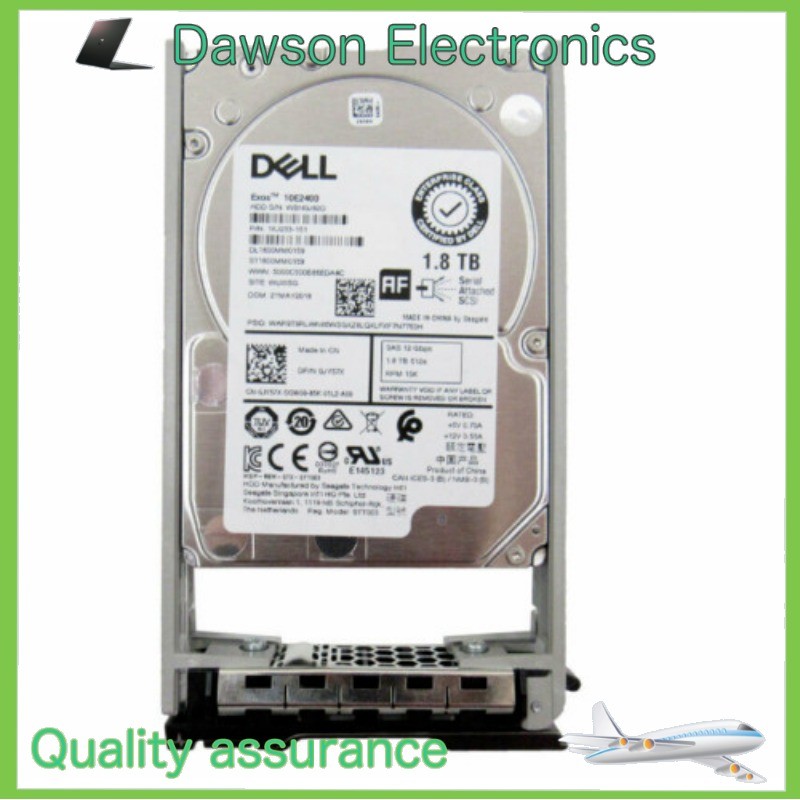 New Dell 0JY57X 1.8TB HDD 10K RPM 2.5" SAS Model: ST1800MM0159 JY57X W TRAY