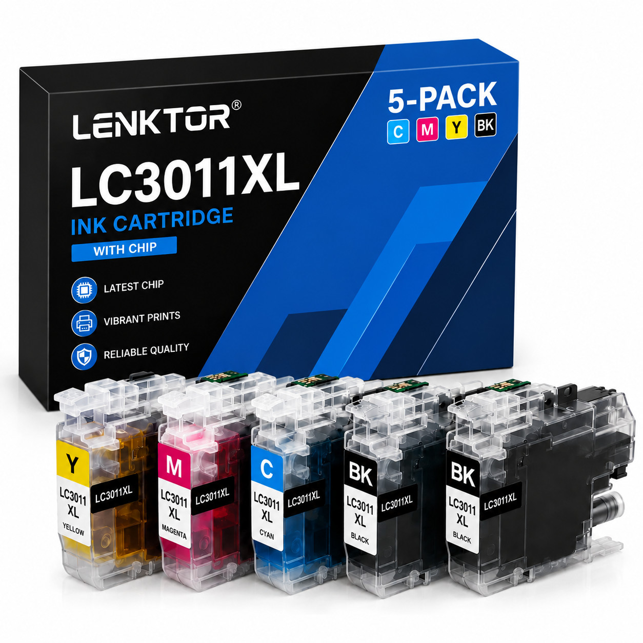 LC3011XL 5PK Ink Cartridge Set for MFC-J491DW J497DW J690DW J895DW Work Smart
