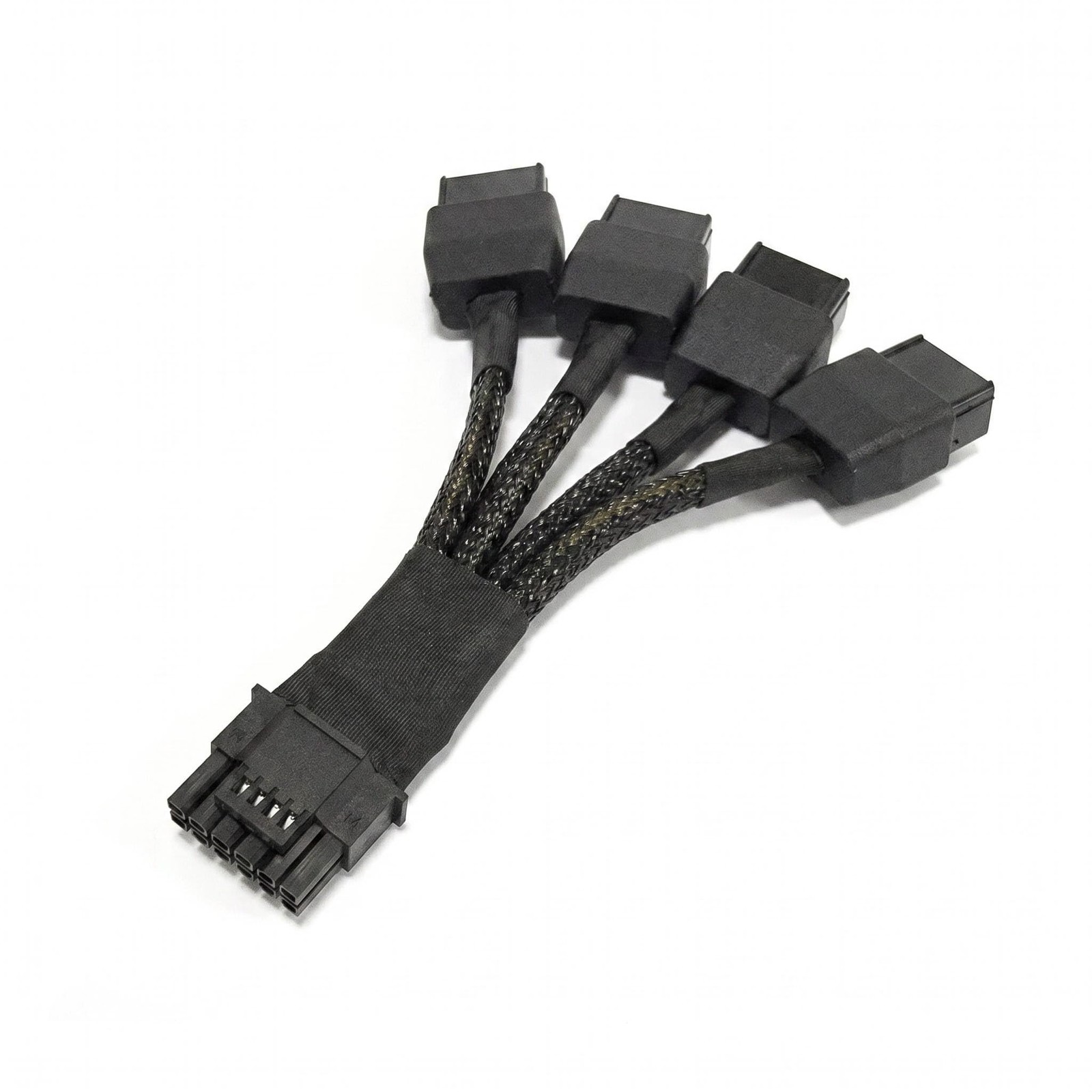 16 Pin Male To 4x8 Pin Female PCIe 5.0 Adapter 600W 16AWG 3.94 Inch Cable