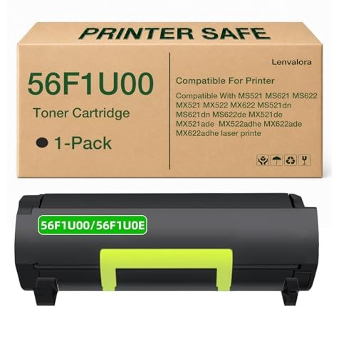 56F1U00 Ultra High Yield Black Toner Cartridge for Lexmark 56F1H00 Printers 25k