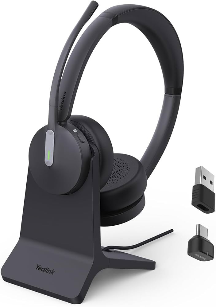 Brand New Yealink BH70 Bluetooth Headset with Charging Stand - 
