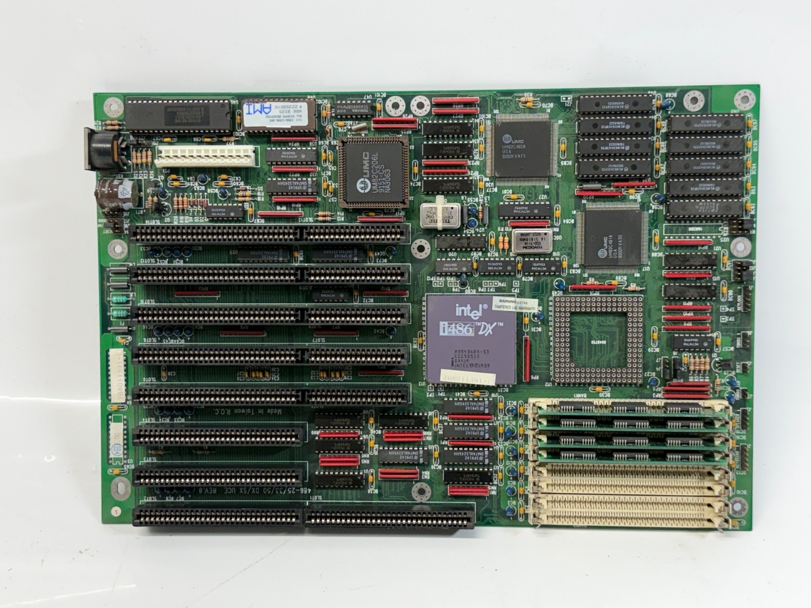 VINTAGE Baby AT DFI 486253350 DXSX UCE Socket 1 i486 DX 4MB RAM G2U