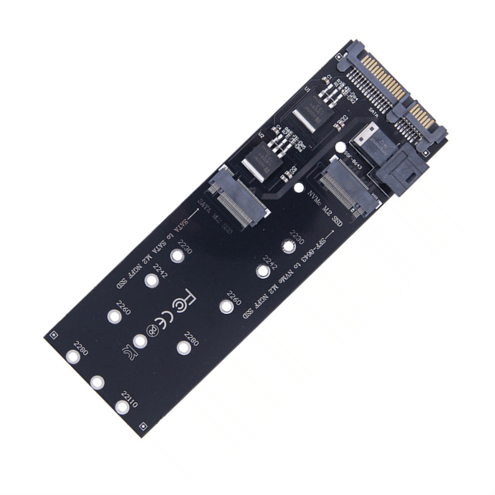 22Pin SATA M.2 SSD Adapter SFF-8643 to NVMe M.2 NGFF to SSD Mainboard Converter