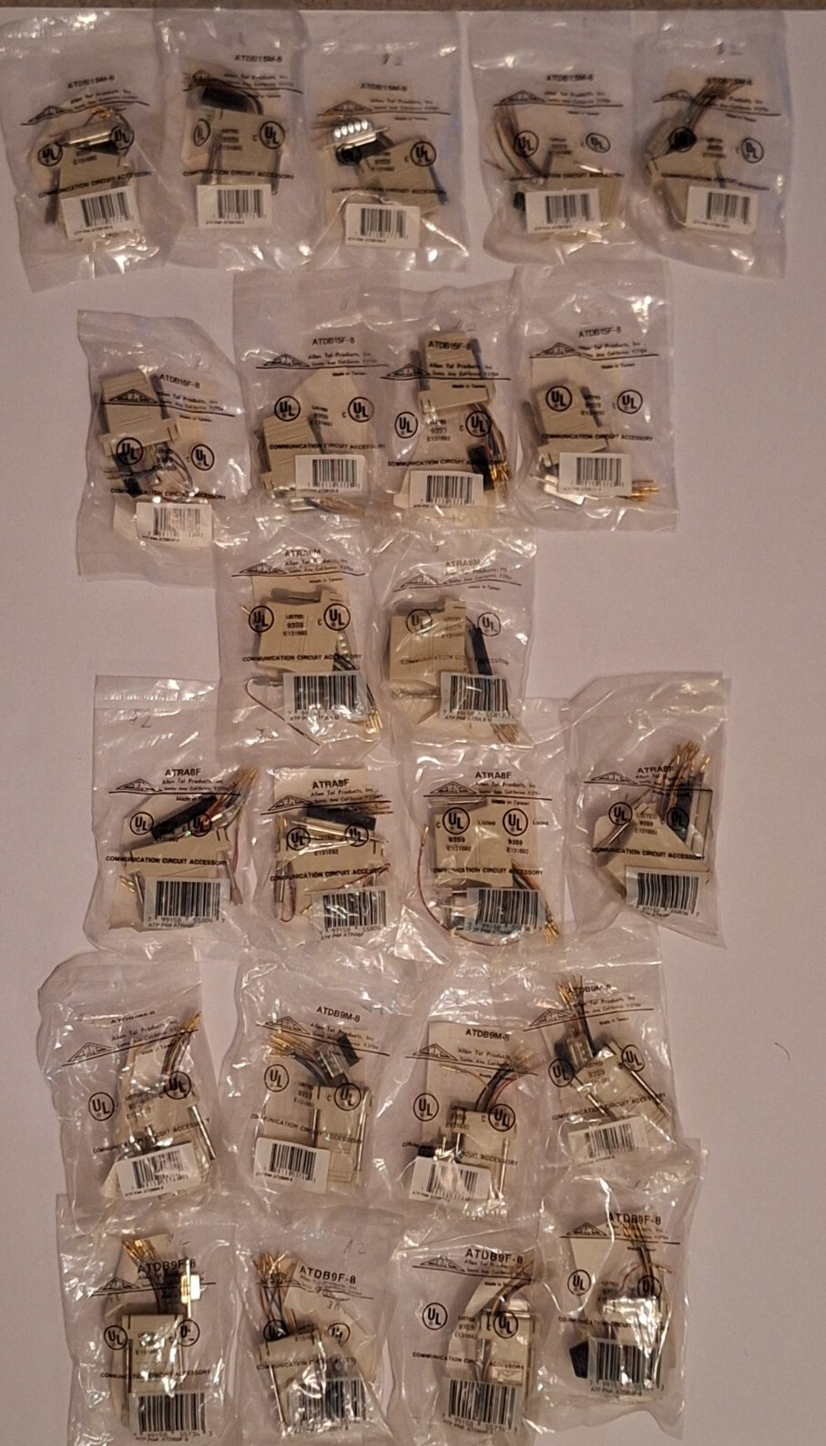 5x 4x 2x  25 Serial RS232 DB9 DB15 DB25 Male Female RJ45 Ethernet Adapter Lot