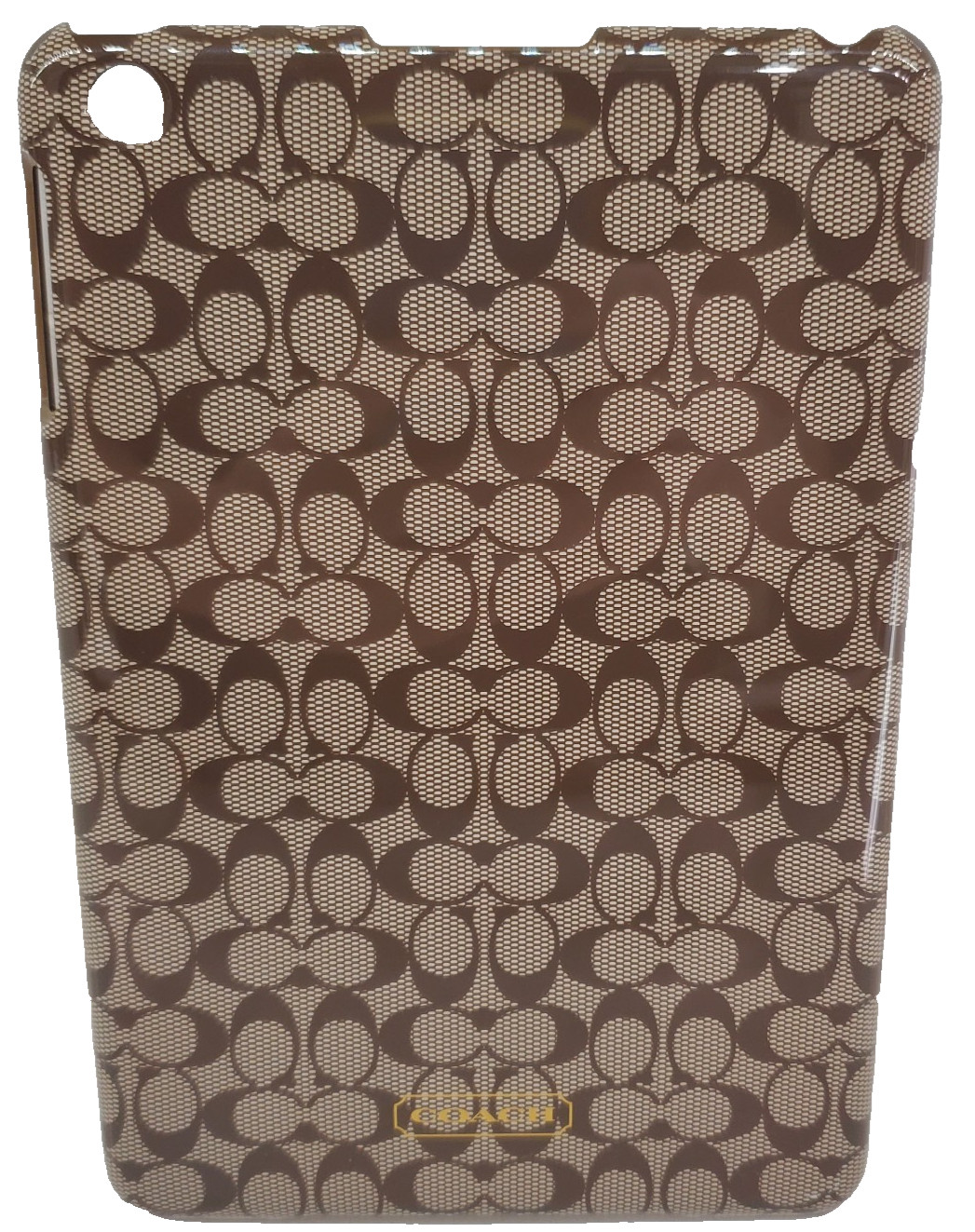COACH Protective Hard Shell Tablet Ipad Case C Logo Gold Coach Logo Mini?