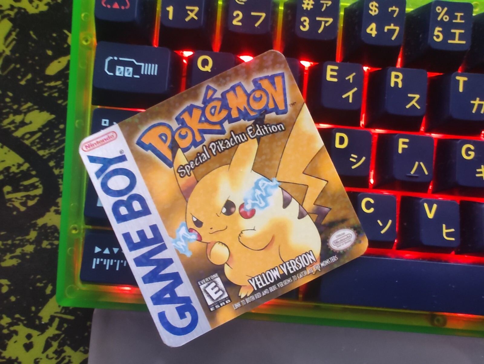  Pokémon Yellow Version  Box Art Game Boy Pikachu Retro Nostalgia Sticker