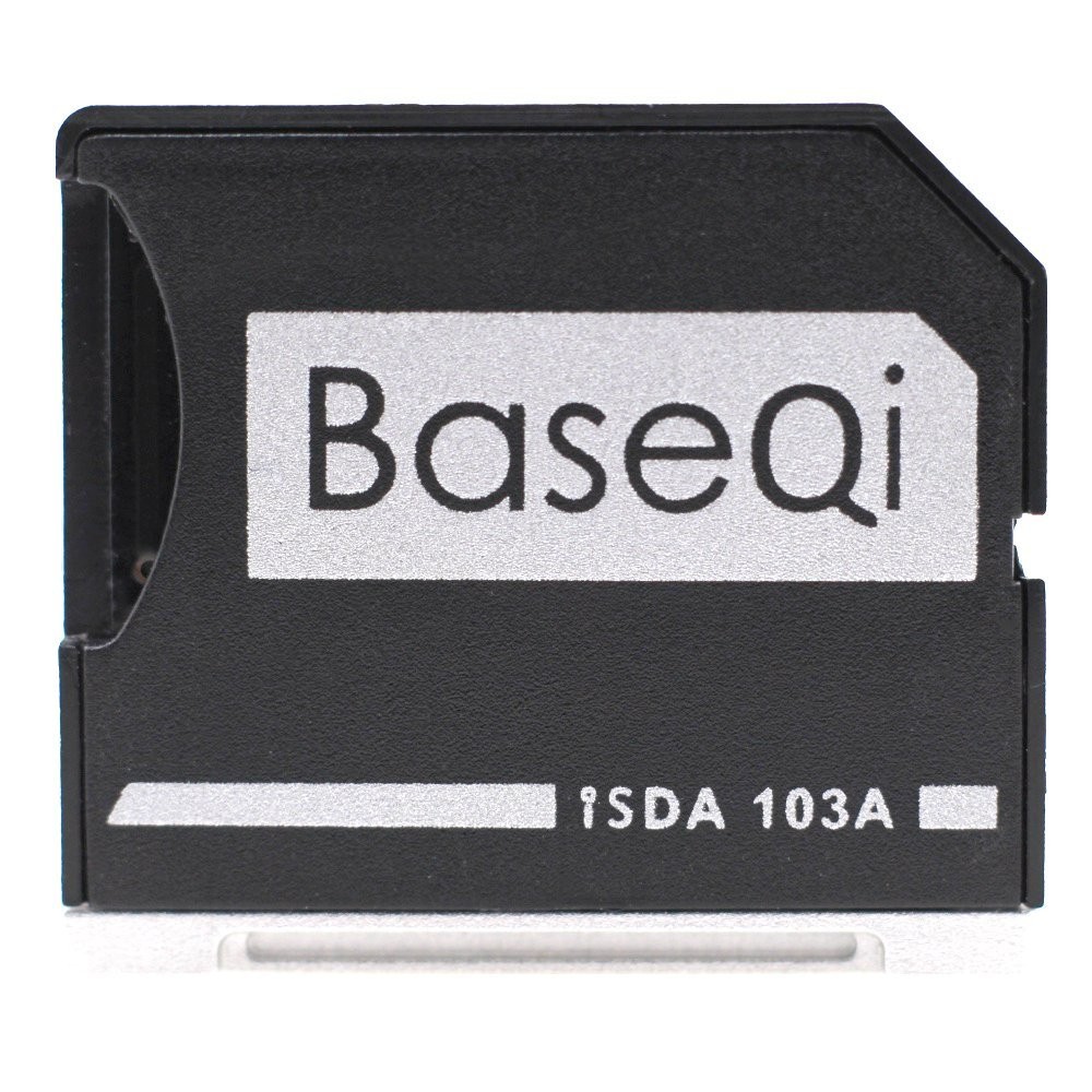 BaseQi Aluminum microSD Adapter for MacBook Air 13" and MacBook Pro 13"/15" (...