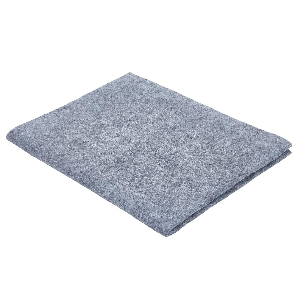 Chinese Calligraphy Drawing Felt Mat Gray 24.6x31.5 Inch Portable Sumi Pad