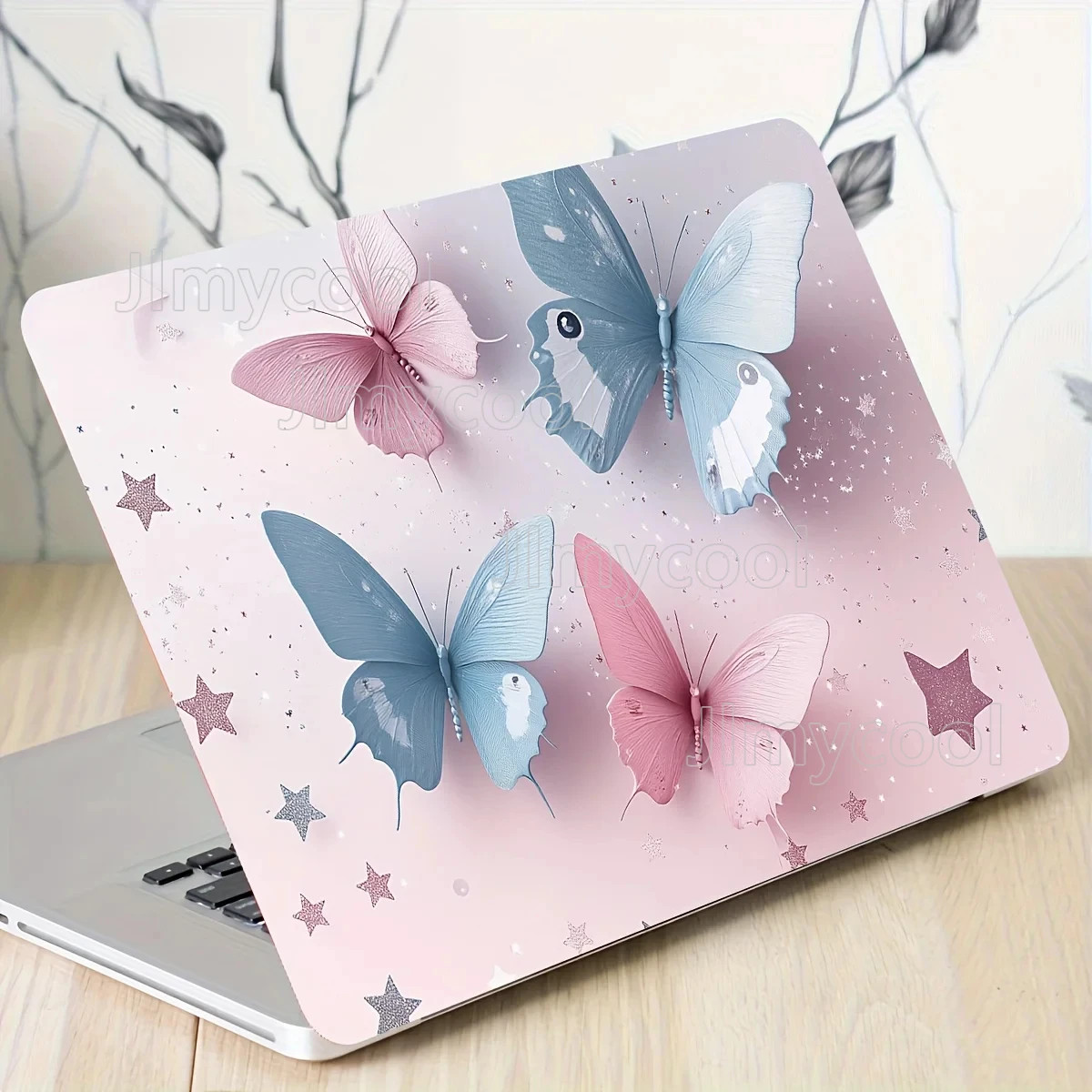 2 Pieces Vinyl Laptop Shell Stickers Scratch Resistant and Wear-resistant 