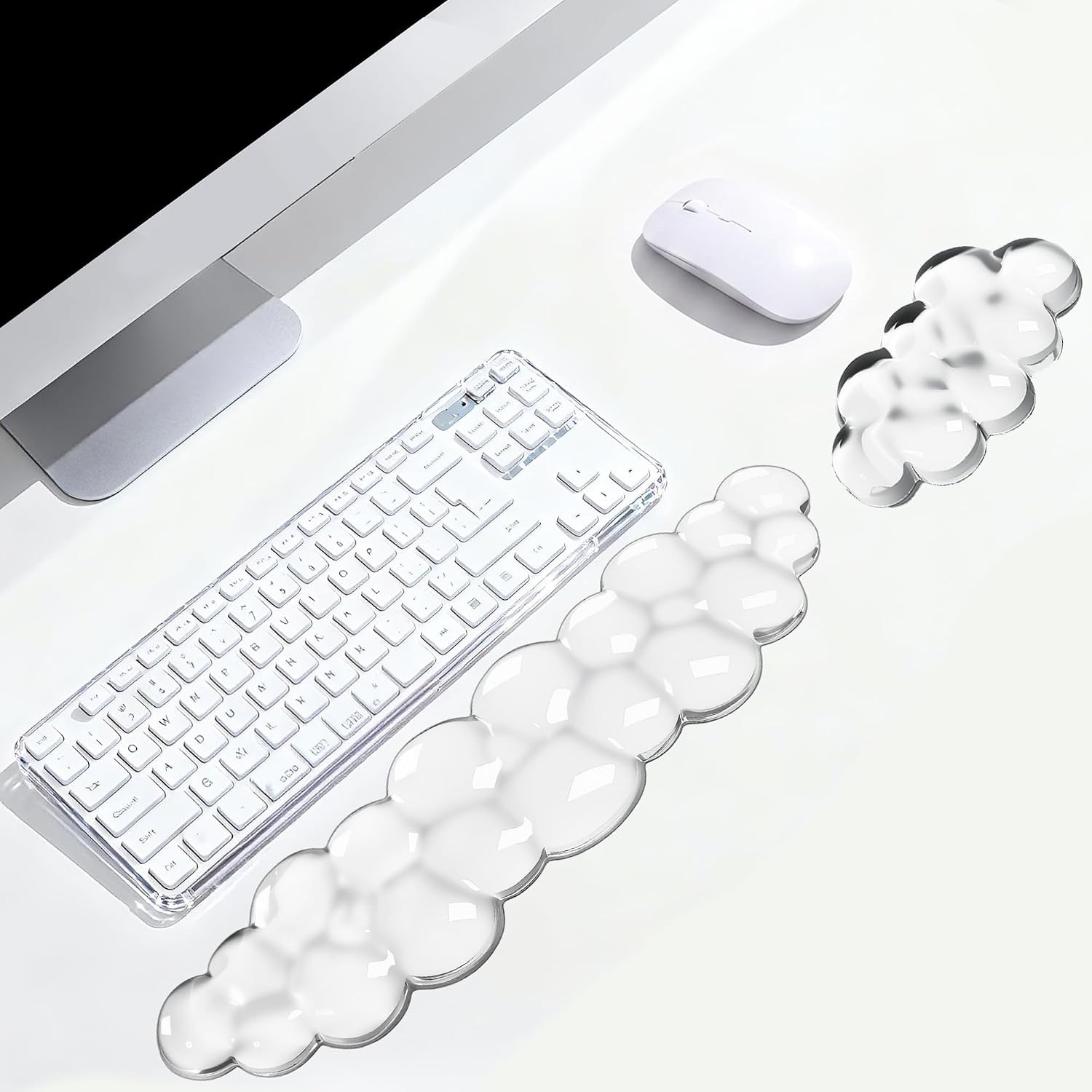 Cloud Wrist Rest Gel Set — Ergonomic Cloud Wrist Rest Keyboard and Mouse, Non-Sl