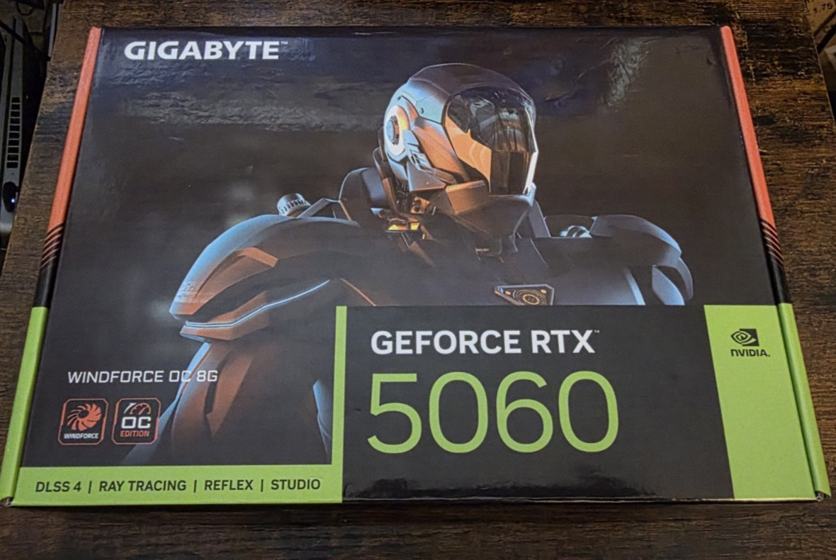 GIGABYTE GeForce RTX 5060 WINDFORCE OC 8GB GDDR7 Graphics Card GV-N5060WF2OC-8GD