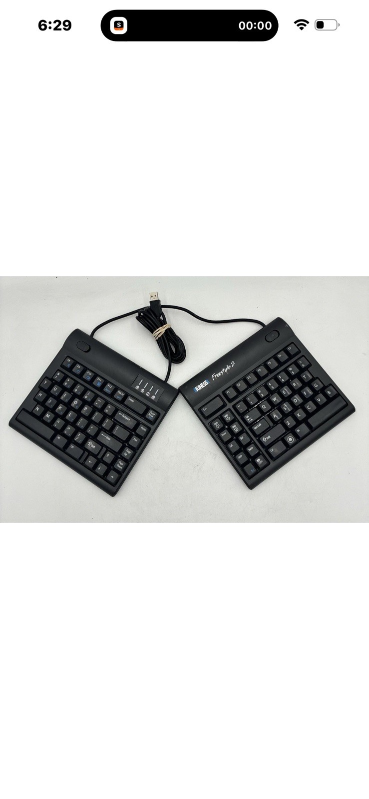 Kinesis Freestyle 2 KB800 Ergonomic Split Wired USB Keyboard Left Right V3
